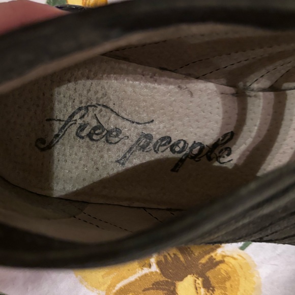 Free People Emma Black Leather Strappy Ankle Booties - Picture 10 of 11